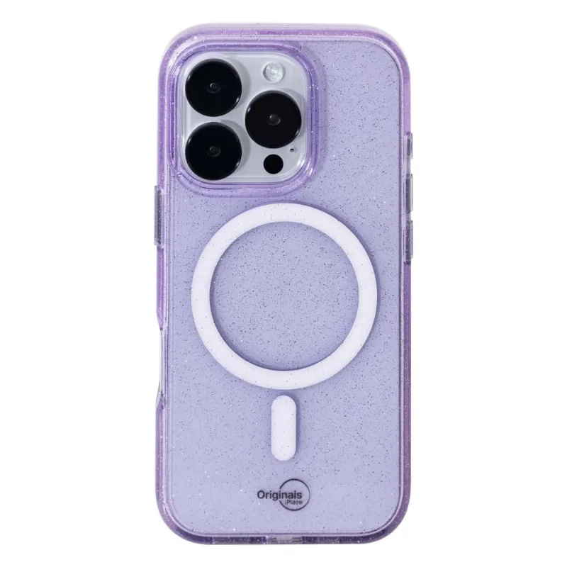 Capa iPhone 16 Pro Originais iPlace, Shine indução, Lilás - Originais iPlace
