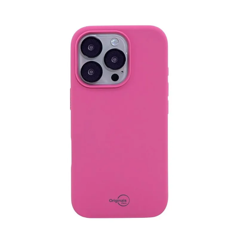 Capa iPhone 16 Pro, Originais iPlace, Silicone Essential, Pink