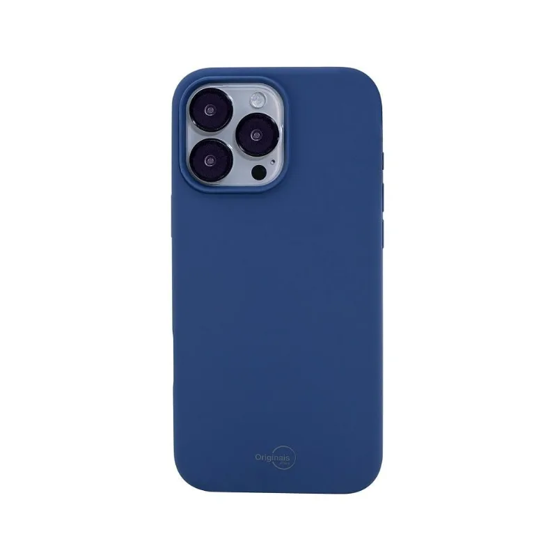 Capa iPhone 16 Pro Originais iPlace, Silicone Essential, Azul - Originais iPlace
