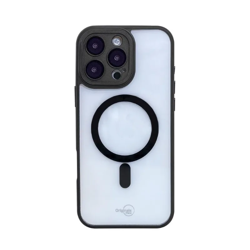 Capa iPhone 16 Pro Originais iPlace, Poli com proteção de Câmera e indução, Preta - Originais iPlace