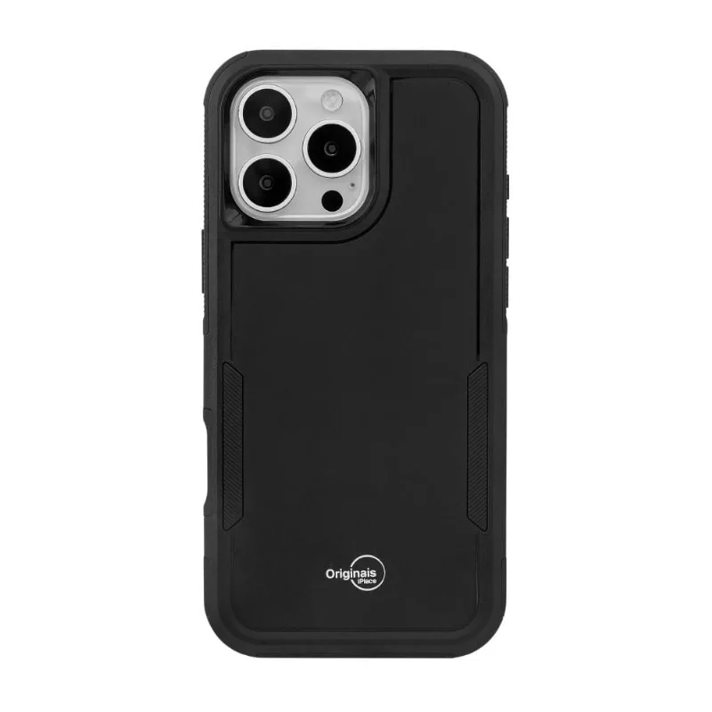 Capa iPhone 16 Pro Max Originais iPlace, Force, Preto