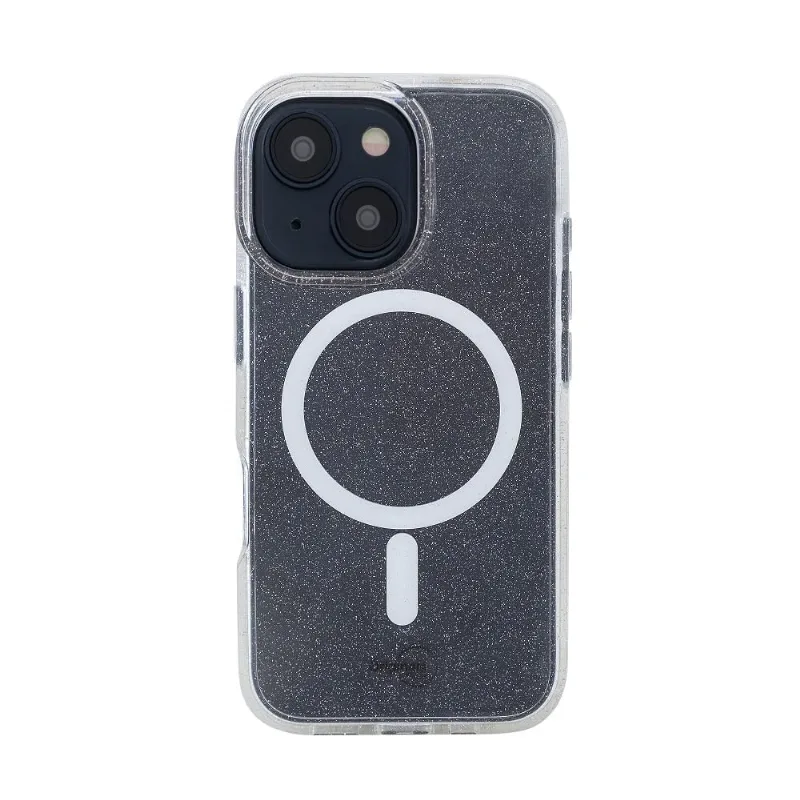 Capa iPhone 15 Originais iPlace, Shine indução, Transparente com brilho