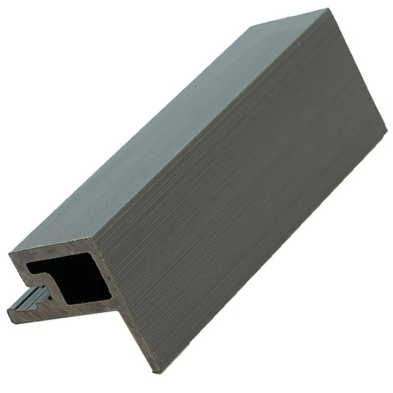 Acabamento Para Painel Ripado Modaza 1/2 Wpc Externo, 4,95 X 290 Cm, Gray - Originais iPlace