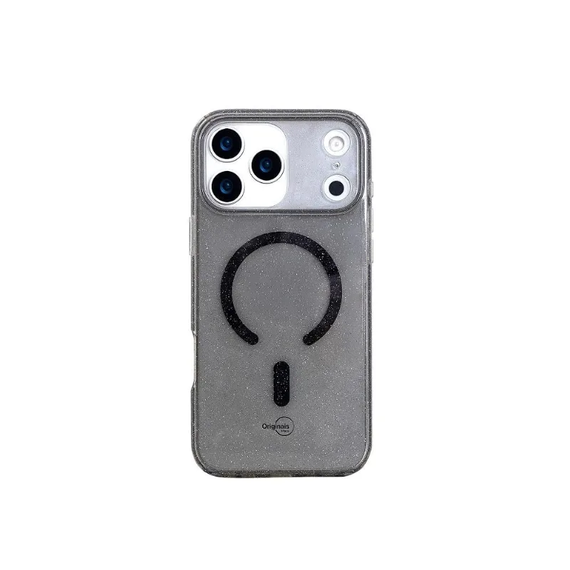 Capa iPhone 17 Pro Max Shine Com Proteção de Câmera Originais iPlace, Preto com Brilho - Originais iPlace