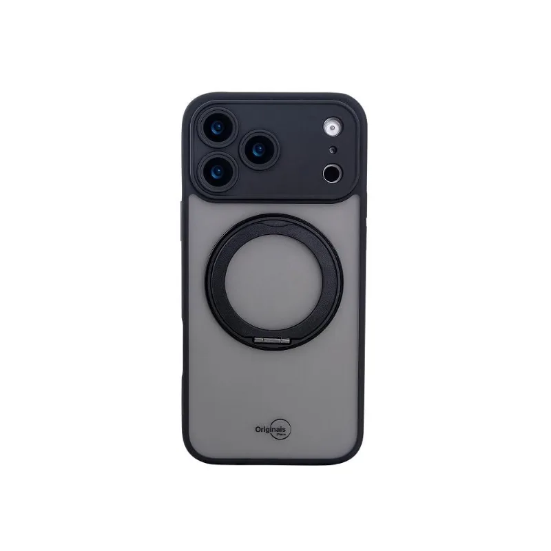 Capa iPhone 17 Pro Max Stand Com Proteção de Câmera Originais iPlace, Preto - Originais iPlace