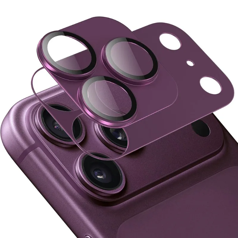 Película De Câmera Iphone 14 Pro Max Magnética Originais Iplace Roxo