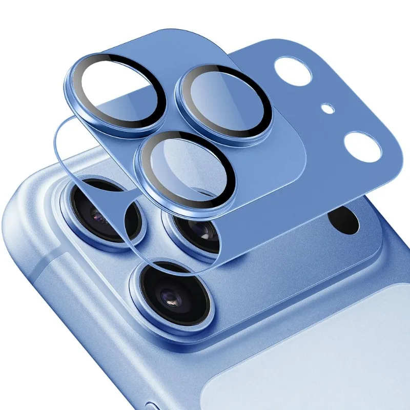 Película De Câmera iPhone 14 Pro Max Magnética Originais Iplace Azul