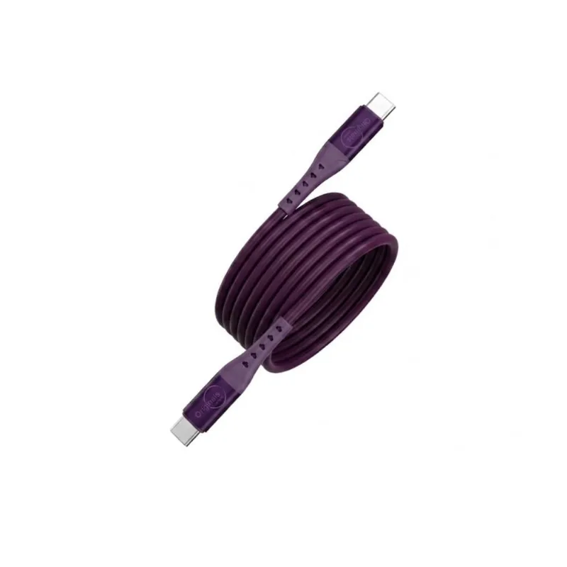Cabo Magnético USB-C 1,2m, Silicone, Originais iPlace, Roxo - Originais iPlace - áudio