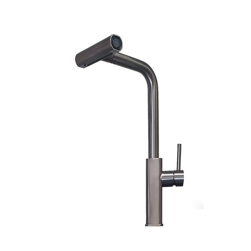 Torneira De Mesa Com Cascata Grafite Acquabios