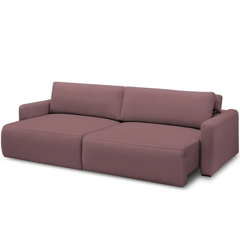 Sofá Retrátil Reclinável Para Sala de Estar Living 210cm Sevilha F04 Veludo Lilás - Lyam Decor - Lyam Decor