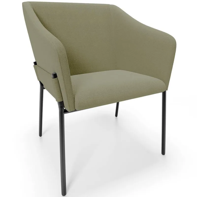 Cadeira Para Sala De Jantar Estar Living Olívia L02 Bouclê Oliva - Lyam Decor - Lyam Decor