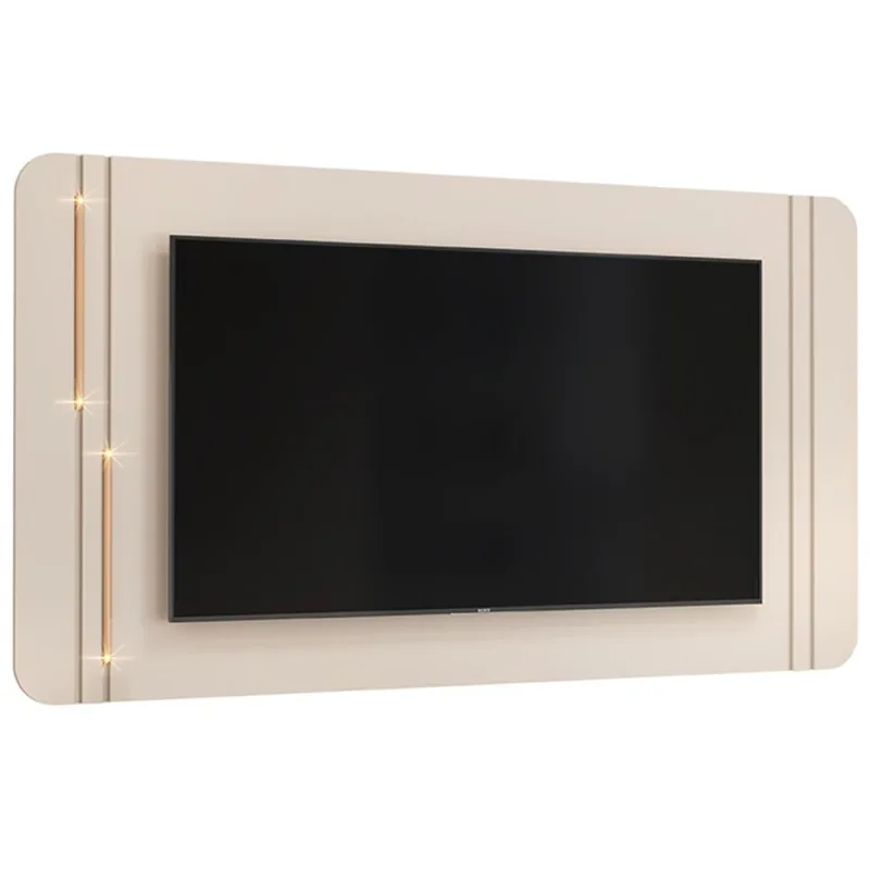 Painel Para TV 75 Pol Com LED Orgânico Harper D05 Off White - Lyam Decor - Lyam Decor - Móveis