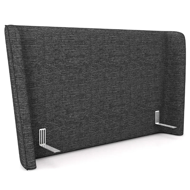 Cabeceira Cama Box Queen 160cm Nilo P05 Linho Cinza Escuro - Lyam Decor