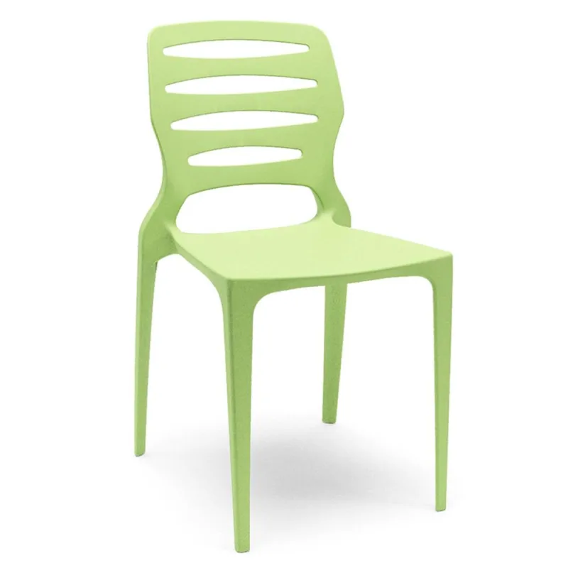 Cadeira Para Cozinha Área Gourmet Jardim Empilhável Larsen P03 Verde Claro - Lyam Decor - Lyam Decor - Móveis