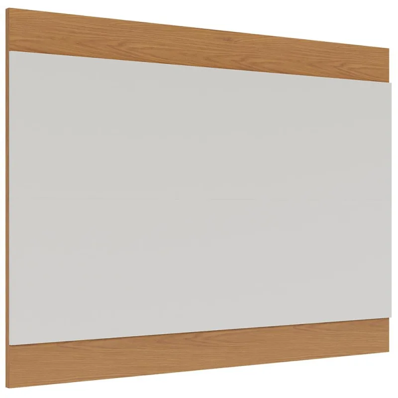 Painel Para TV 75 Pol 200cm Cairo C04 Off White Matte Freijó - Lyam Decor - Lyam Decor - Móveis