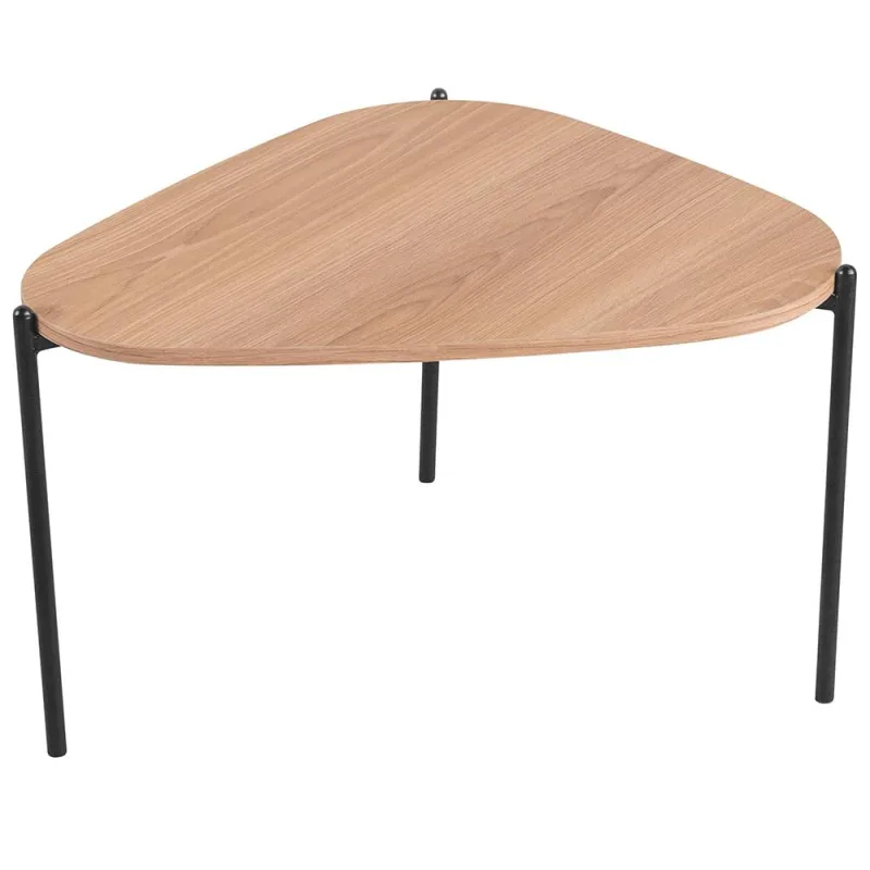 Mesa de Centro Para Sala de Estar Pés Metálicos Alta Adek A03 Hanover Preto - Lyam Decor - Lyam Decor