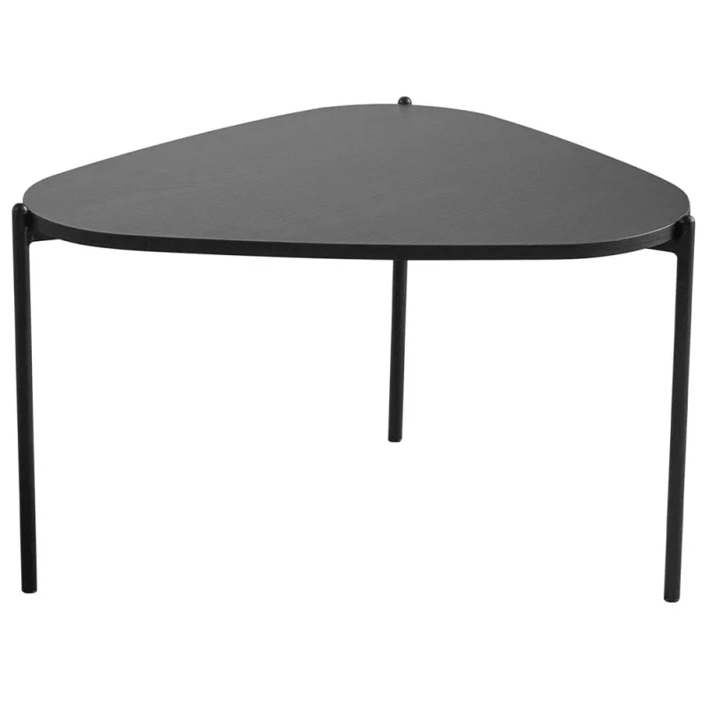 Mesa de Centro Para Sala de Estar Pés Metálicos Alta Adek A03 Nero Preto - Lyam Decor - Lyam Decor