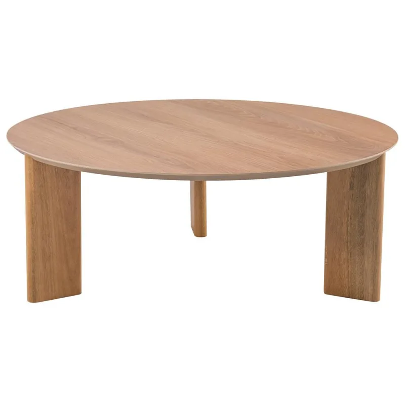 Mesa de Centro Para Sala de Estar Pés Madeira Baixa Bulat A03 Hanover Roble - Lyam Decor - Lyam Decor
