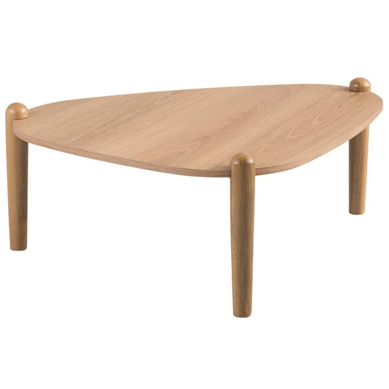 Mesa de Centro Para Sala de Estar Pés Madeira Baixa Trium A03 Hanover Roble - Lyam Decor - Lyam Decor