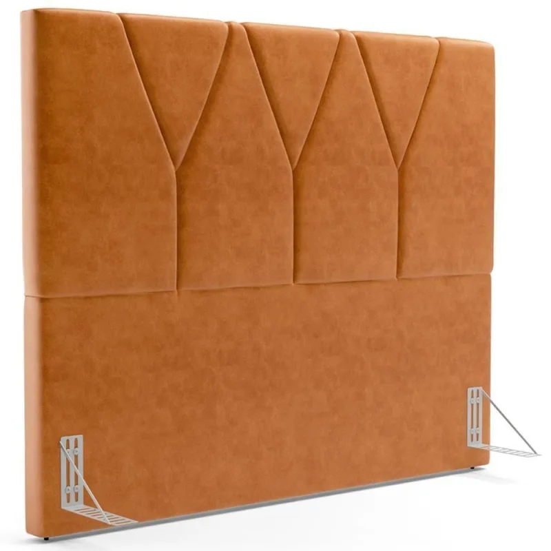 Cabeceira Cama Box Casal Casal 140 Cm Aurora W01 Couríssimo Canela - Lyam Decor - Lyam Decor - Agro