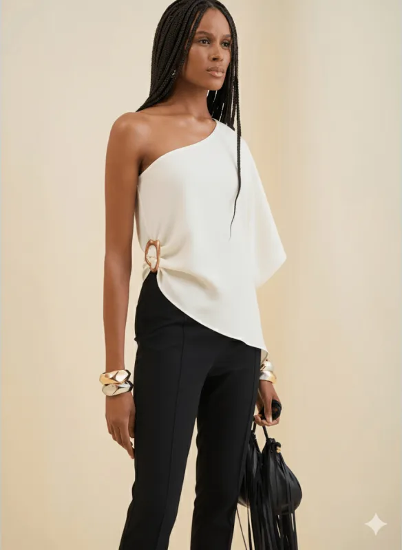 Calça Morena Rosa Skinny Alta Preto - Morena Rosa