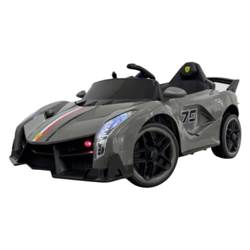 Carro Elétrico Unitoys Cinza Veneno 12V (MP)