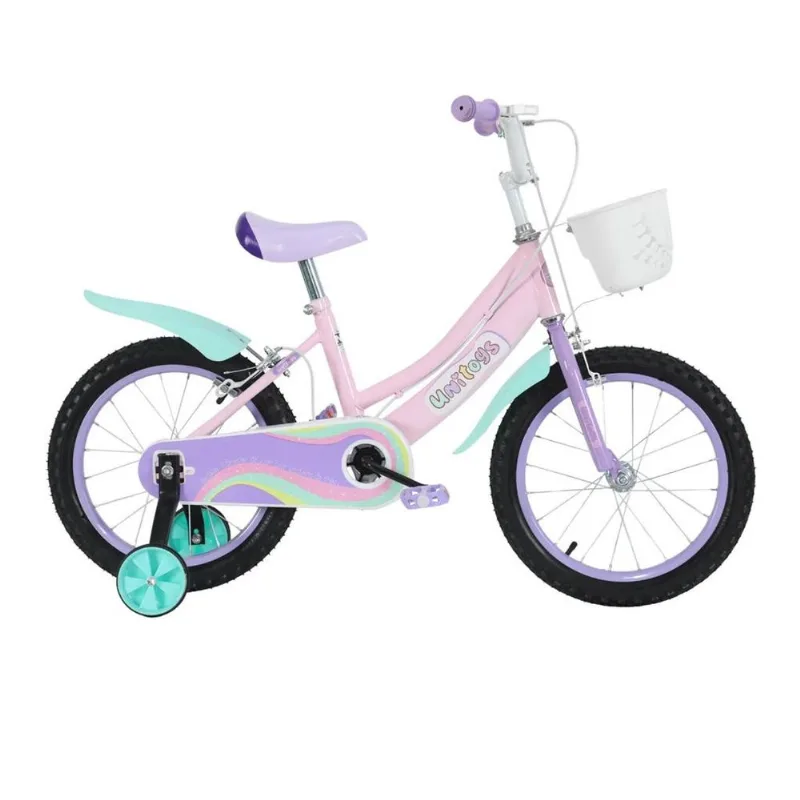 Bicicleta Infantil - Aro 16 - Uni-Art - Candy Pop - Rosa