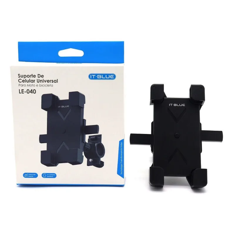 Suporte Celular Sem Capa Para Moto Bicicleta Bike Le-040