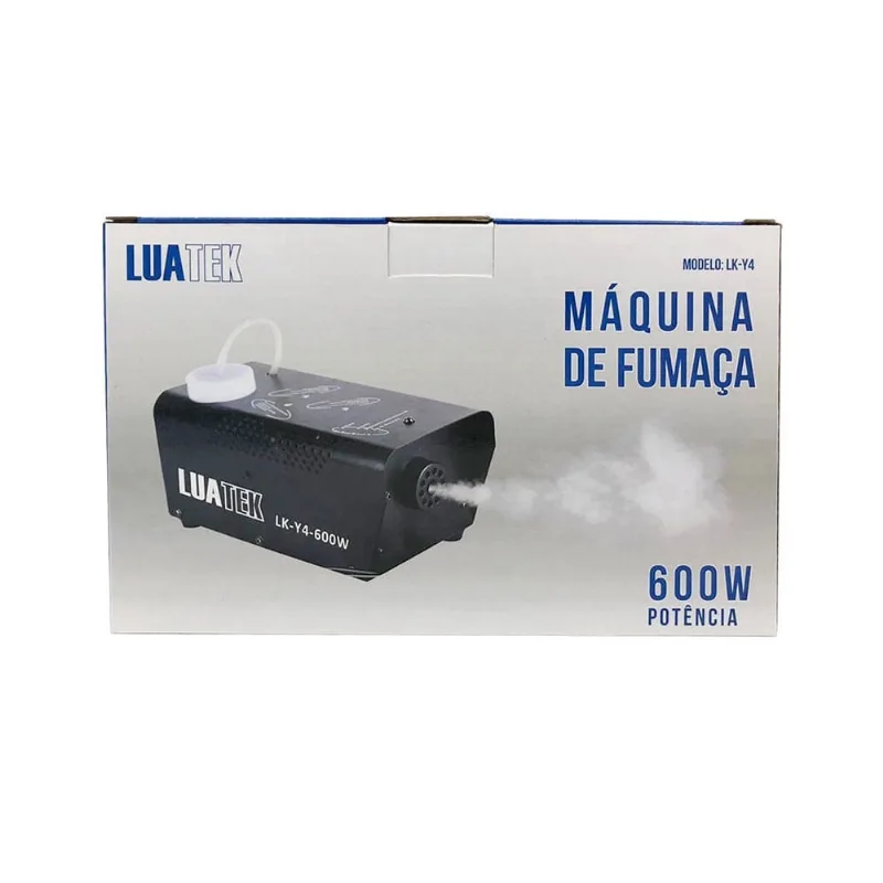 Máquina De Fumaça 600w Controle Remoto Sem Fio Bivolt LuaTek LK-Y4