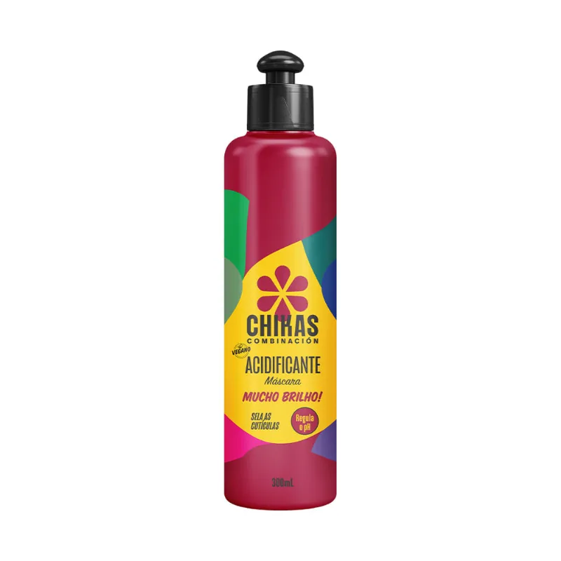 Máscara Acidificante Chikas Combinación Mucho Brilho 300ml - Bio Extratus