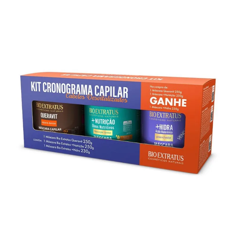 Kit Cronograma Capilar Bio Extratus Desvitalizados - Bio Extratus