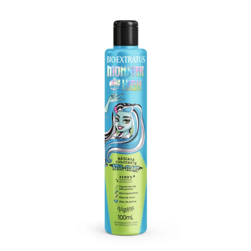 Máscara Colorante Azul Claro Bio Extratus + Monster High 100mL - Bio Extratus
