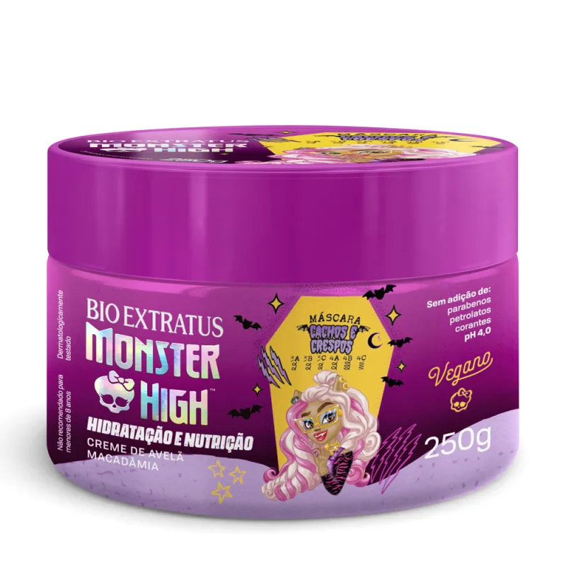 Máscara Cachos e Crespos Bio Extratus + Monster High 250g - Bio Extratus