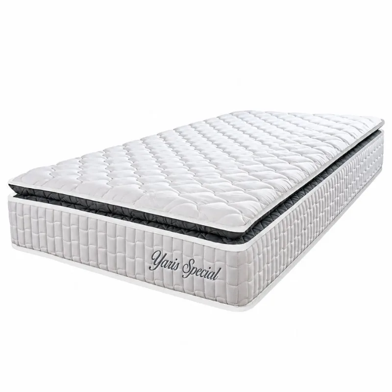 Colchão Solteiro Molas Ensacadas Yaris Hellen 88x188x23cm | Branco