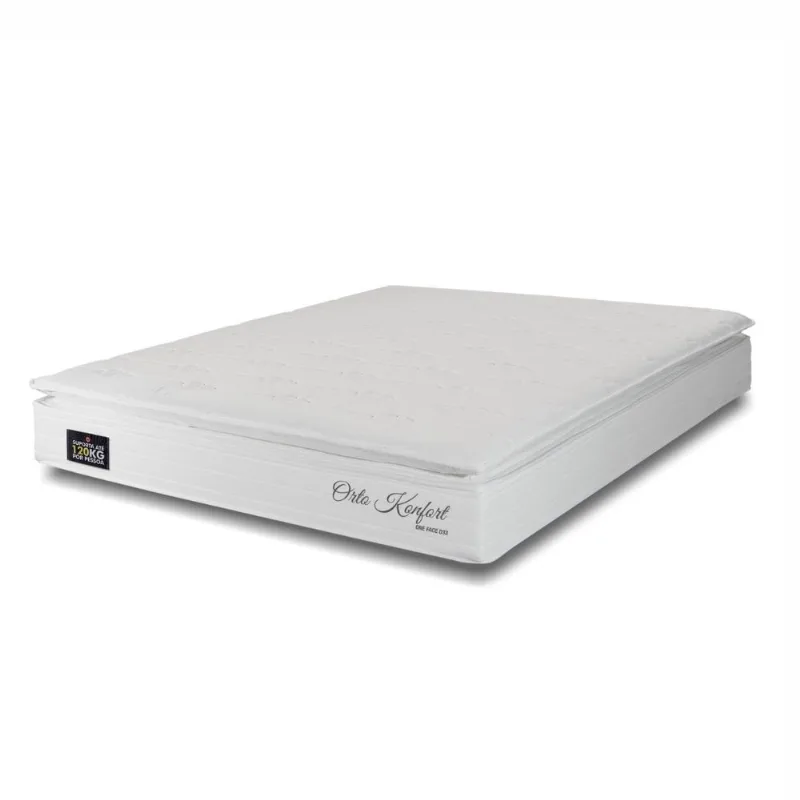 Colchão Casal Hellen Orto Confort One Face D33 138x188x29 | Branco/Bege