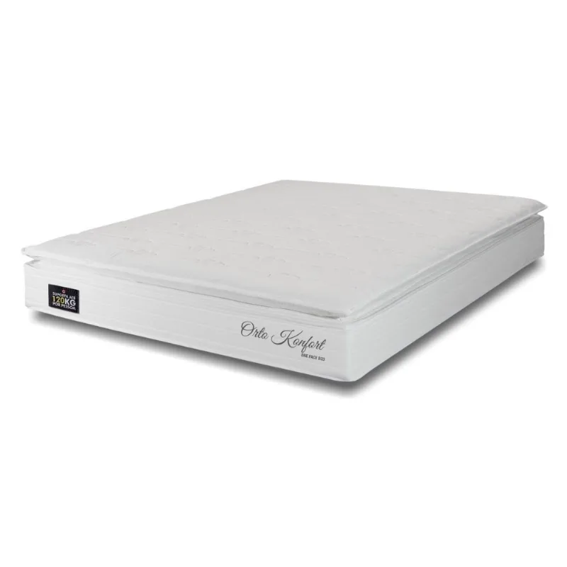 Colchão Queen Hellen Orto Confort One Face D33 158x198x29 | Branco/Bege