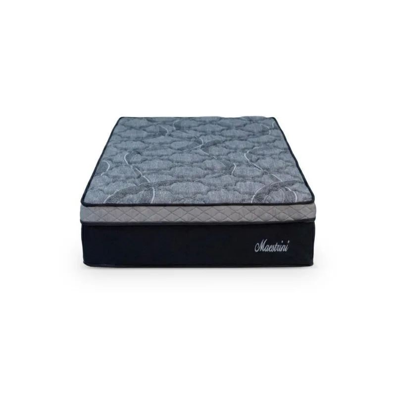 Colchão Casal Mola Ensacada Maestrini Master D28 Jacquard 88x188CM Preto Hellen