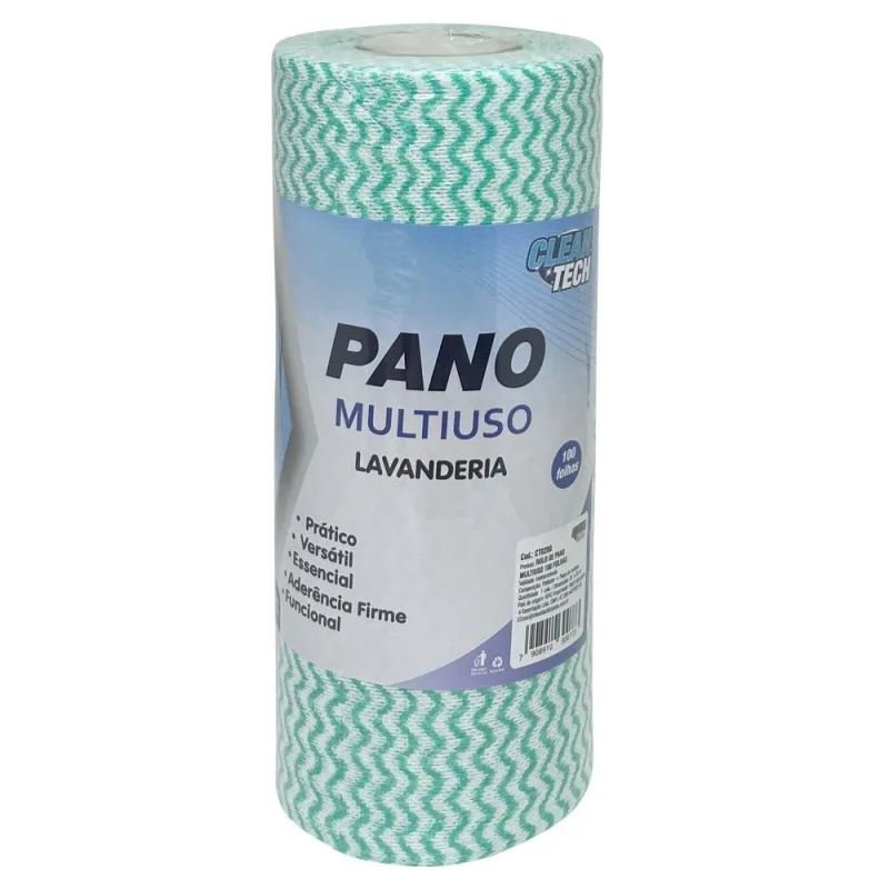 Rolo de Pano Multiuso Lavanderia 100 Folhas - Genérica - Utilidades Domesticas