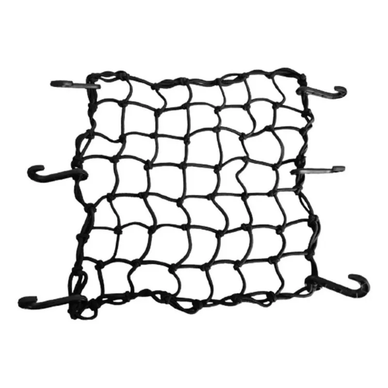 Rede Elástica Moto Bagageiro Aranha Redinha Capacete 45x45cm