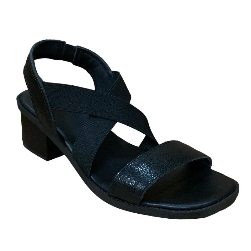 Sandalia Anne Moraes Salto Bloco Ref 4592.1346 Preto 035