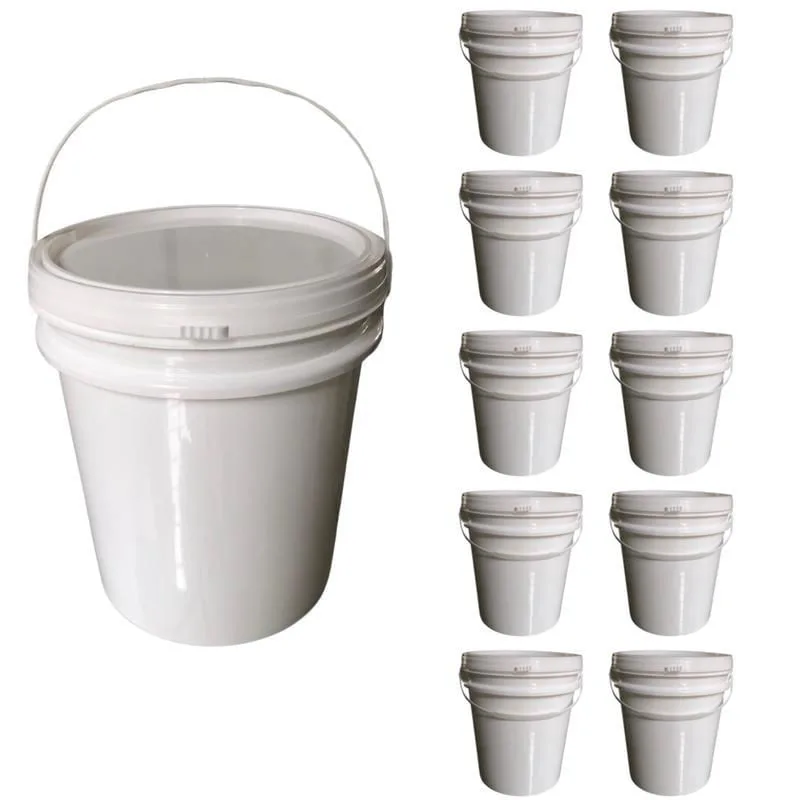 Balde Para Doces E Caldas De 5L Com Alça Com Tampa 10 Pçs - Não Disponível - Utilidades Domesticas