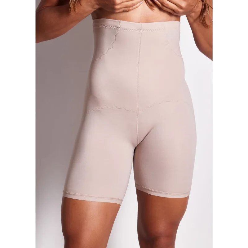 Bermuda Modeladora Em Cetinete Vi Lingerie BEIGE FONCÉ G