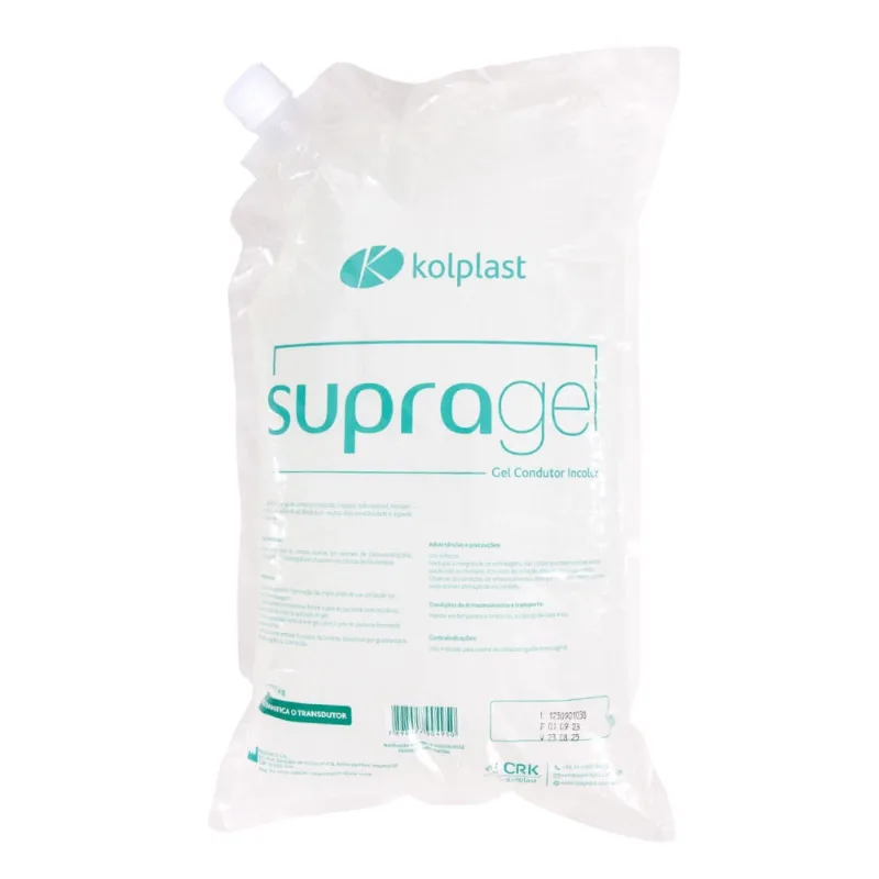 Gel para contato ultrassom supragel 5KG kolplast