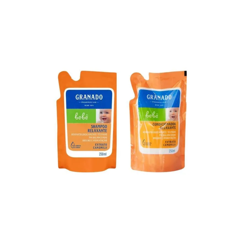 Kit Shampoo + Condicionador Granado Bebe Refil 250Ml Camomila