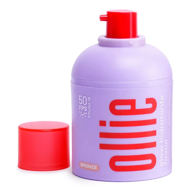 Hidratante Facial Ollie FPS 50 Glow Bronze 30ml