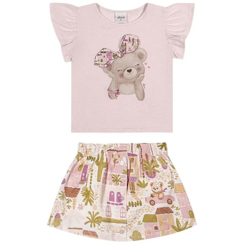 Conjunto Infantil Elian 1 Rosa Claro (MP)