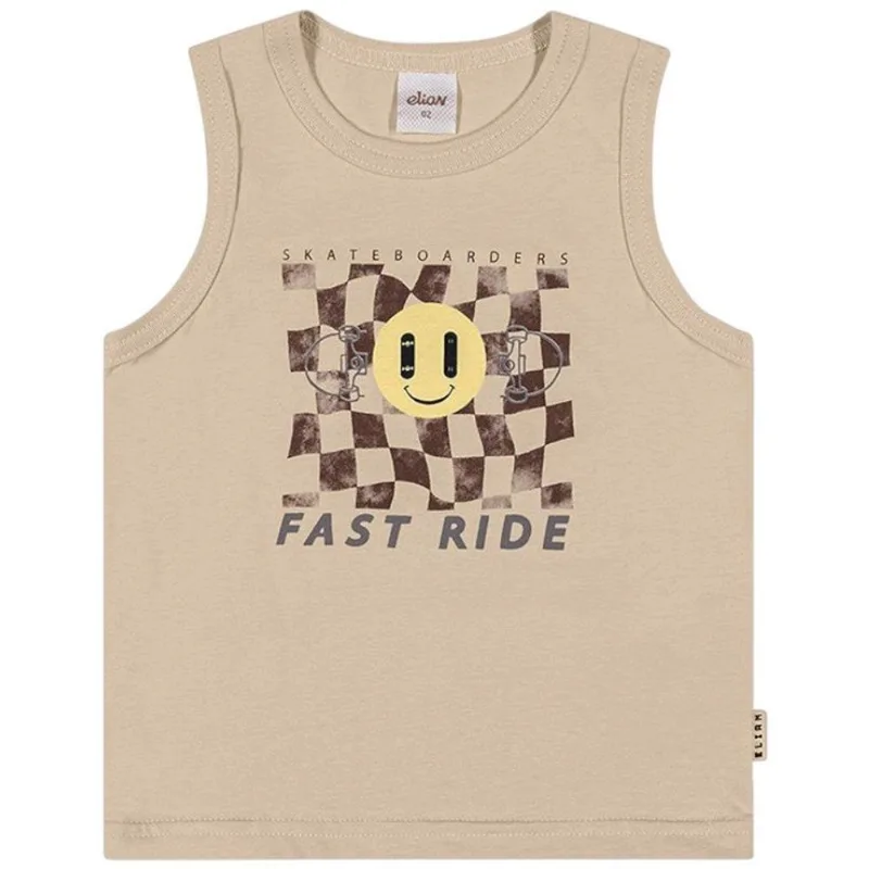 Camiseta Infantil Elian 3 Bege (MP)