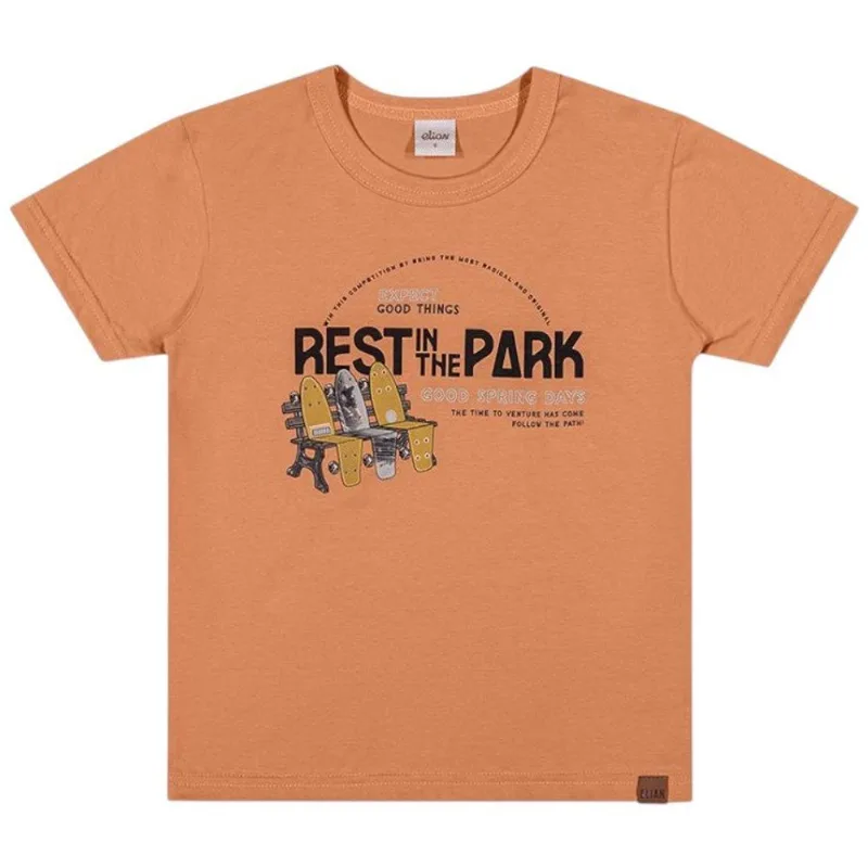 Camiseta Infantil Elian 4 Laranja (MP)