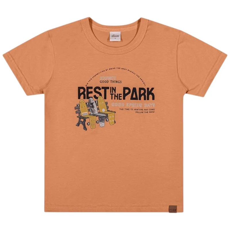 Camiseta Infantil Elian 6 Laranja (MP)