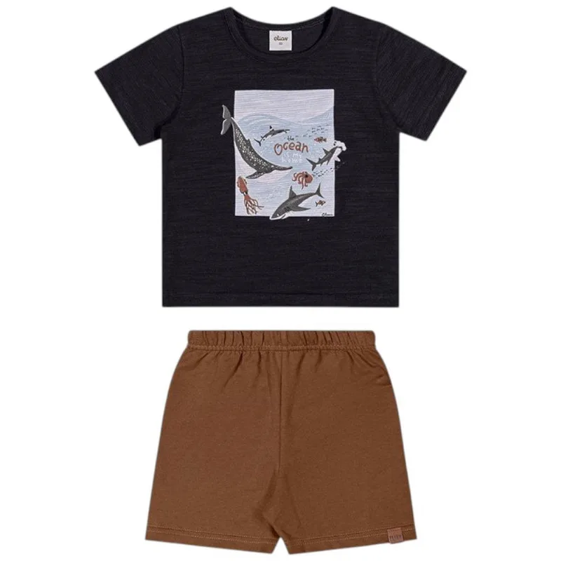 Conjunto Infantil Elian 3 Preto (MP)